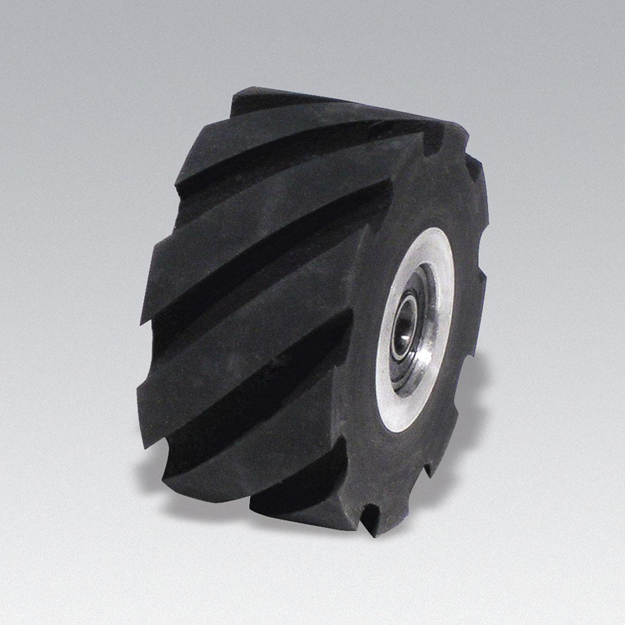 Dynabrade 15348 | 2" OD x 5/8" ID x 1" Width Standard Face 70 Duro Rubber Contact Wheel Assembly