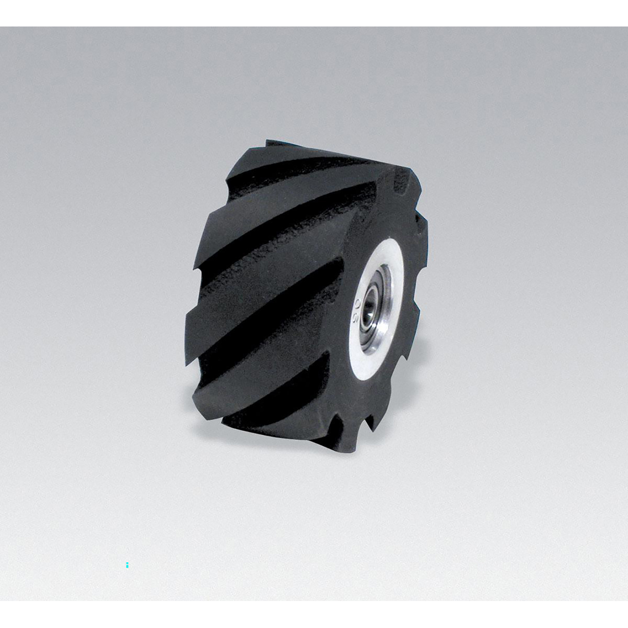 Dynabrade 15349 | 2" OD x 5/8" ID x 1" Width Flat Face 90 Duro Rubber Contact Wheel Assembly