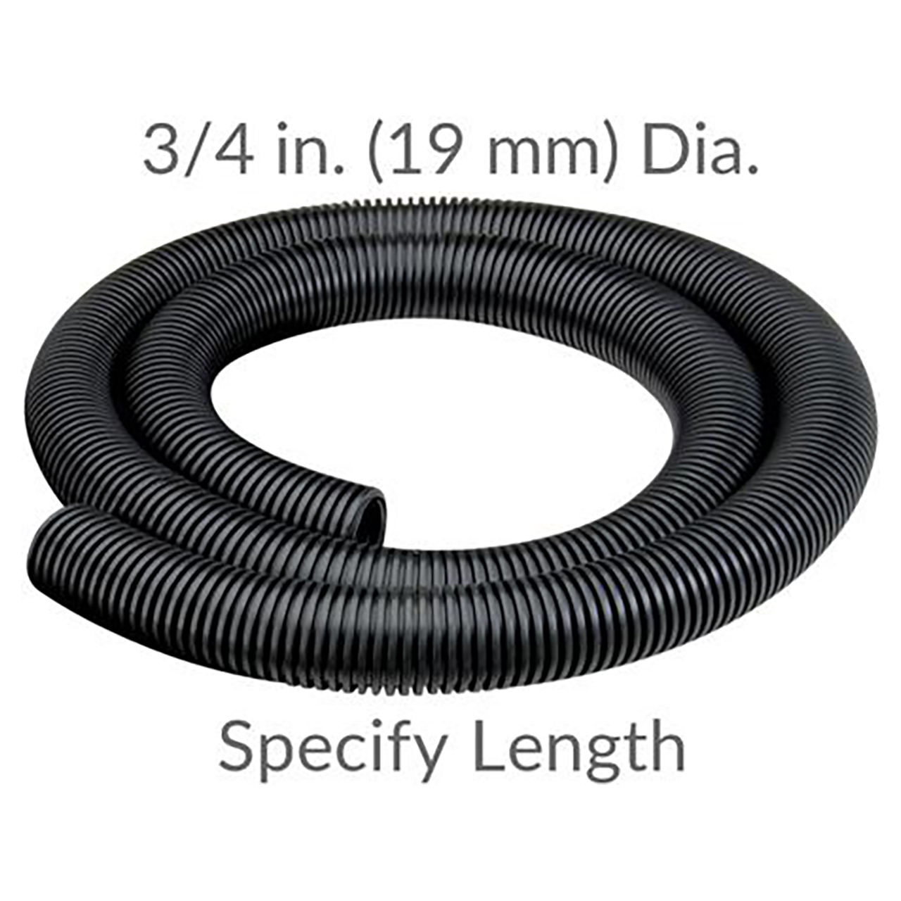 Dynabrade 31925 | 3/4" Hose Diameter Black Vacuum Conductive Hose