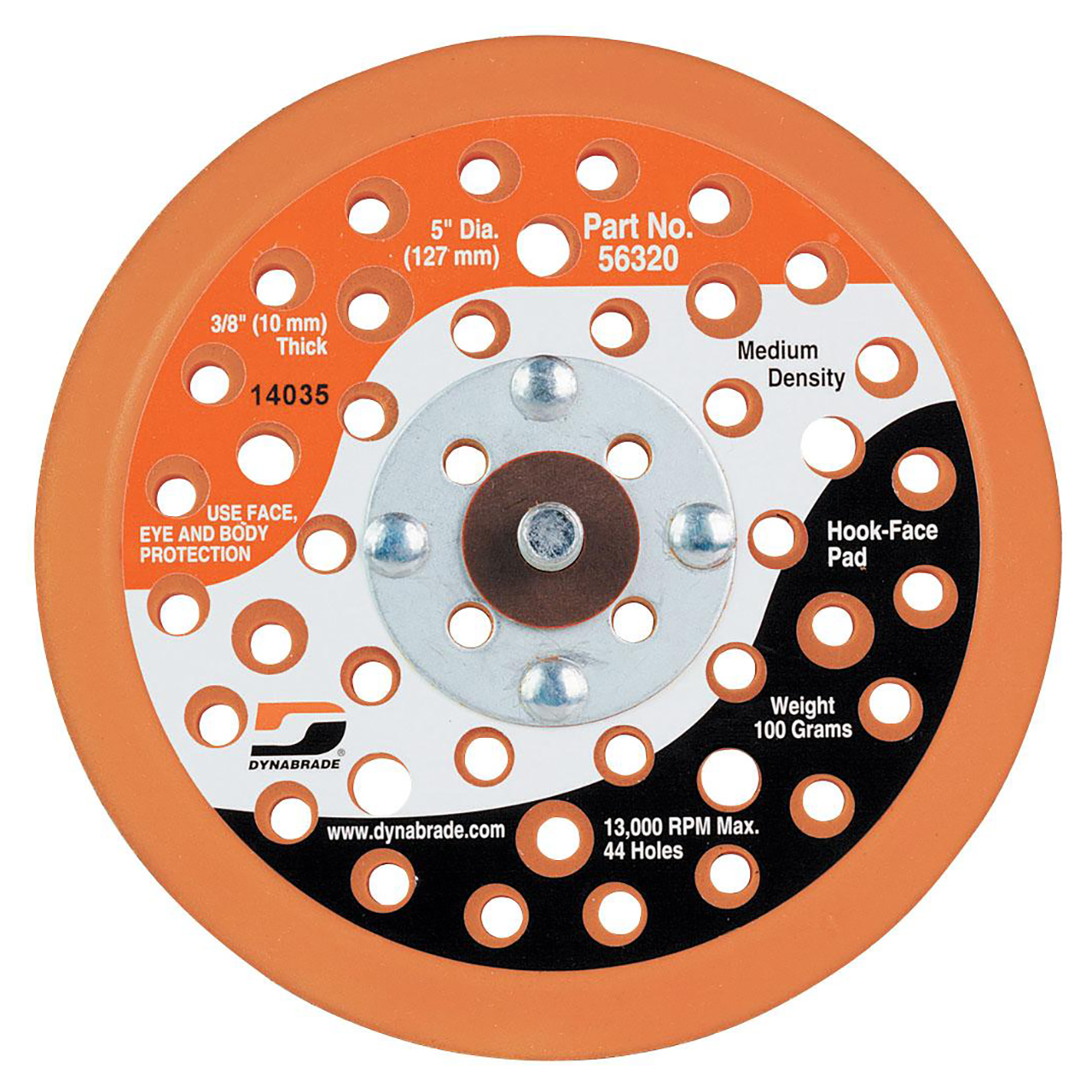 Dynabrade 56320 | 5" Diameter Hook-Face Vacuum Disc Pad