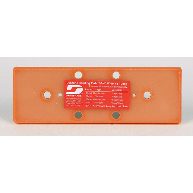 Dynabrade 57455 | 2-3/4" Width x 8" Length Vinyl-Face Vacuum Disc Pad