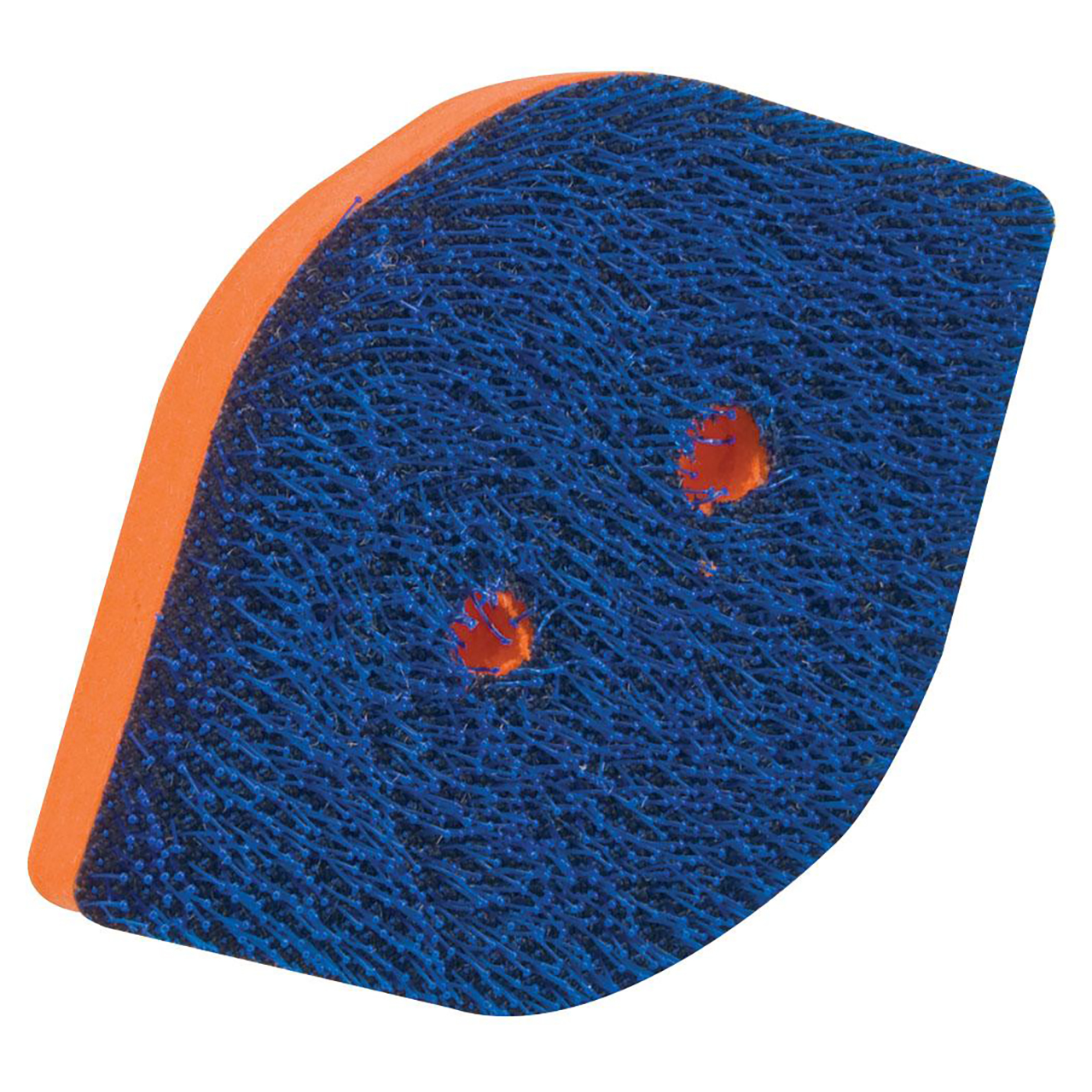 Dynabrade 57954 | 3-3/4" Width x 2-3/8" Length Long Nap Hook-Face Non-Vacuum Tear Drop Disc Pad