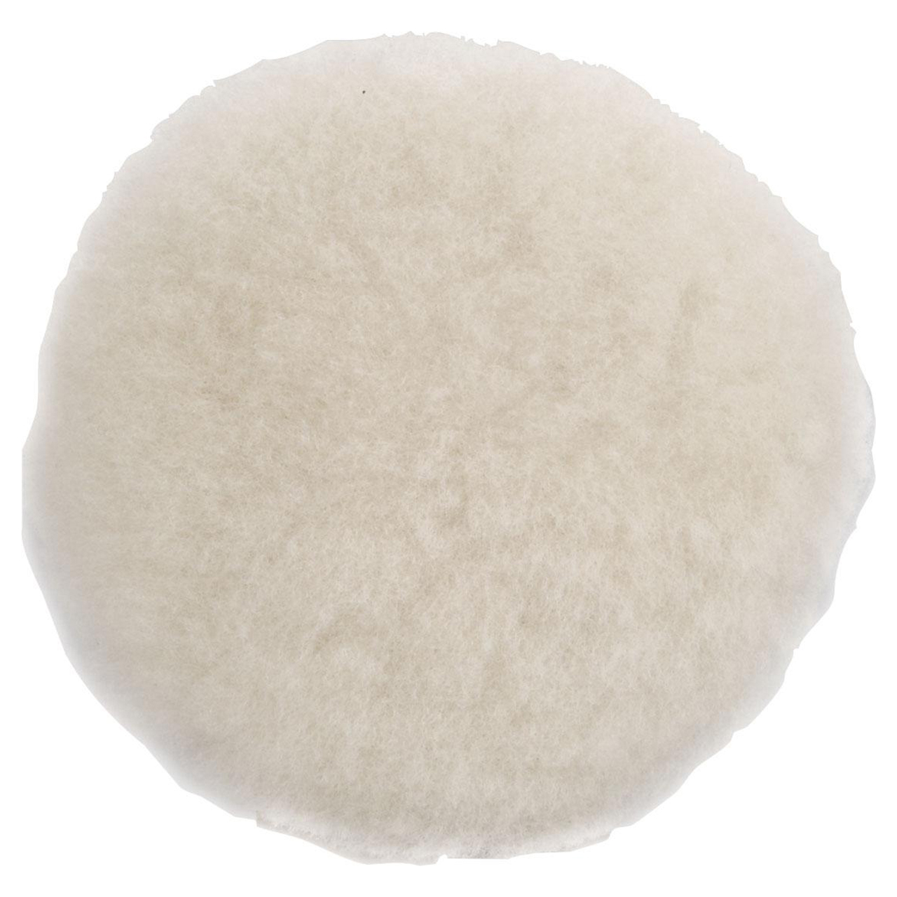 Dynabrade 90081 | 5" OD Hook and Loop Natural Wool Polishing Pad