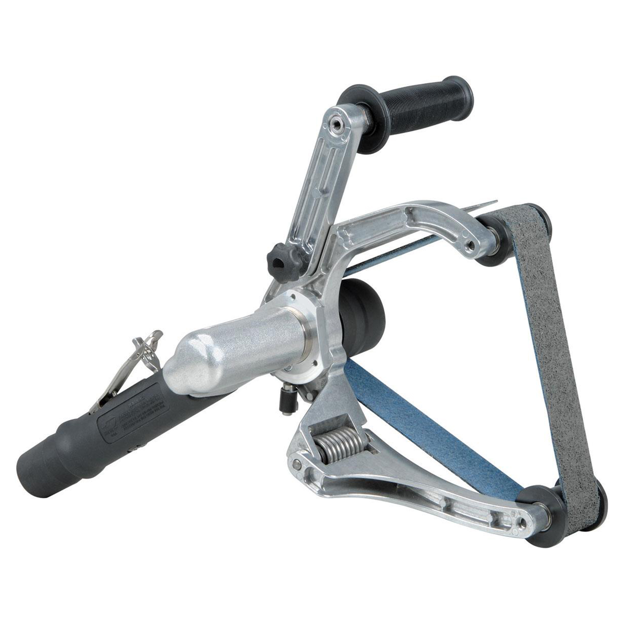 Dynabrade 14360 | 1/4" NPT Inlet Thread x 3,400 RPM Rear Exhaust 7 Degree Offset Abrasive Belt Tool