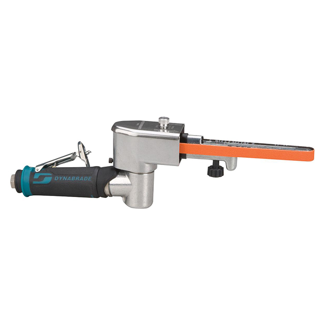 Dynabrade 40352 | 1/4" NPT Inlet Thread x 25,000 RPM Front Exhaust 7 Degree Offset Abrasive Belt Tool