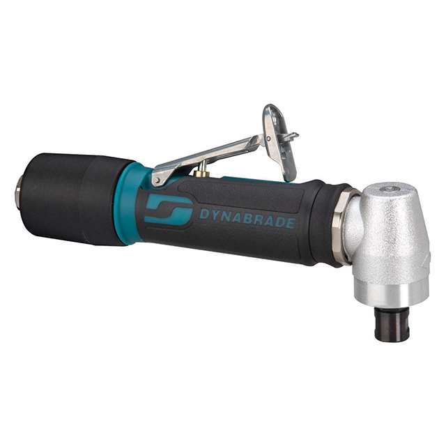 Dynabrade 46001 | 1/4" Collet Size x 1/4" NPT Inlet Thread x 0.4 hp Power x 15,000 RPM Rear Exhaust Right Angle Extended Die Grinder
