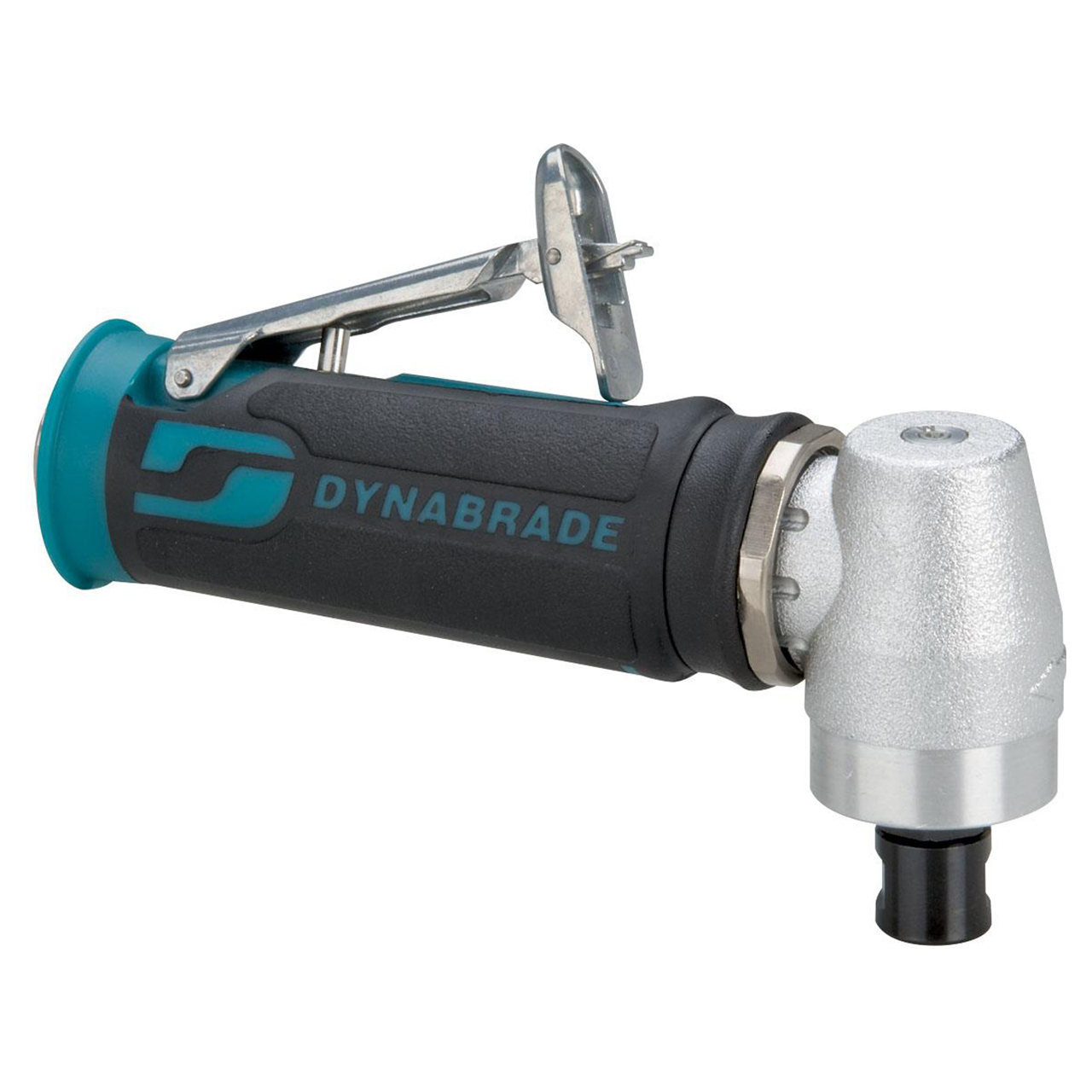 Dynabrade 47801 | 1/4" Collet Size x 1/4" NPT Inlet Thread x 0.4 hp Power x 15,000 RPM Front Exhaust Right Angle Extended Die Grinder