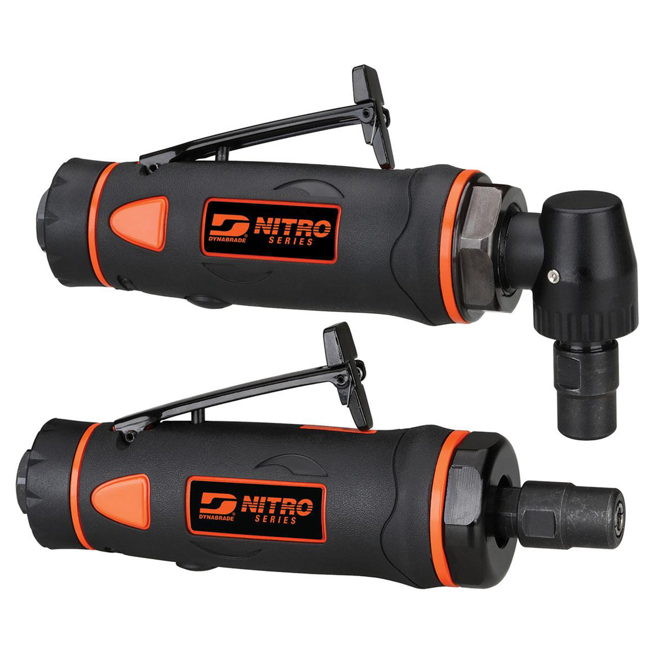 Dynabrade 50218 | 1/4" Collet Size x 0.5 hp Power x 1/4" NPT Inlet Thread Rear Exhaust Right Angle and Straight-line Die Grinder Kit