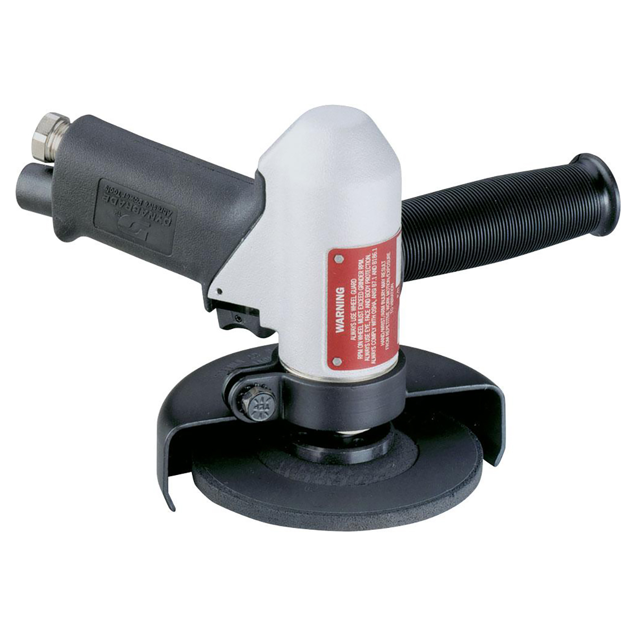 Dynabrade 50340 | 5/8"-11 Male Spindle Thread x 0.7 hp Power x 11,000 RPM Pistol Grip Wheel Grinder