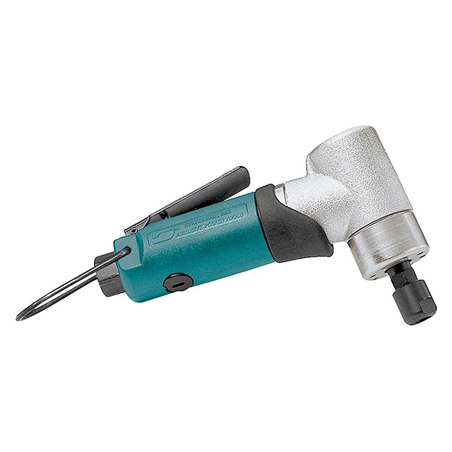 Dynabrade 52206 | 1/4" Collet Size x 1/4" NPT Inlet Thread x 0.4 hp Power x 30000 RPM Front Exhaust 7 Degree Offset Extended Die Grinder