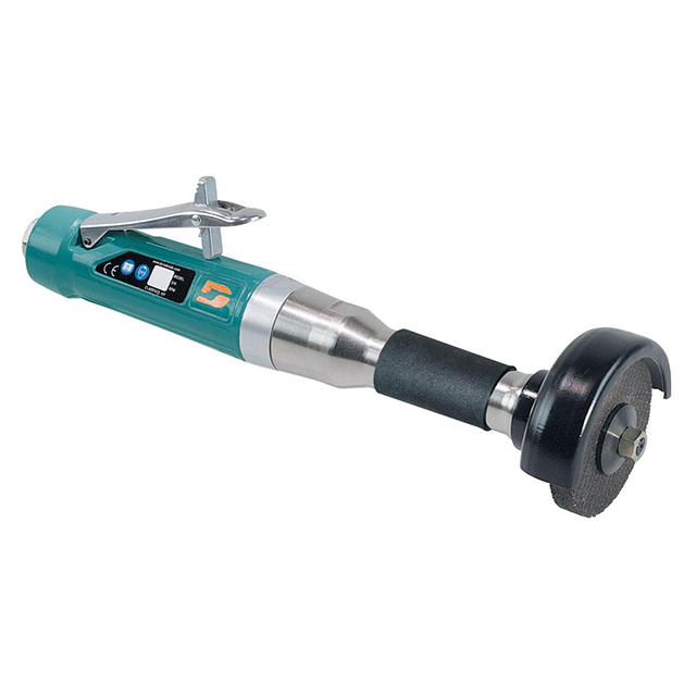 Dynabrade 52376 | 3/8"-24 Male Spindle Thread x 1.0 hp Power x 12,000 RPM Straight Line Wheel Grinder