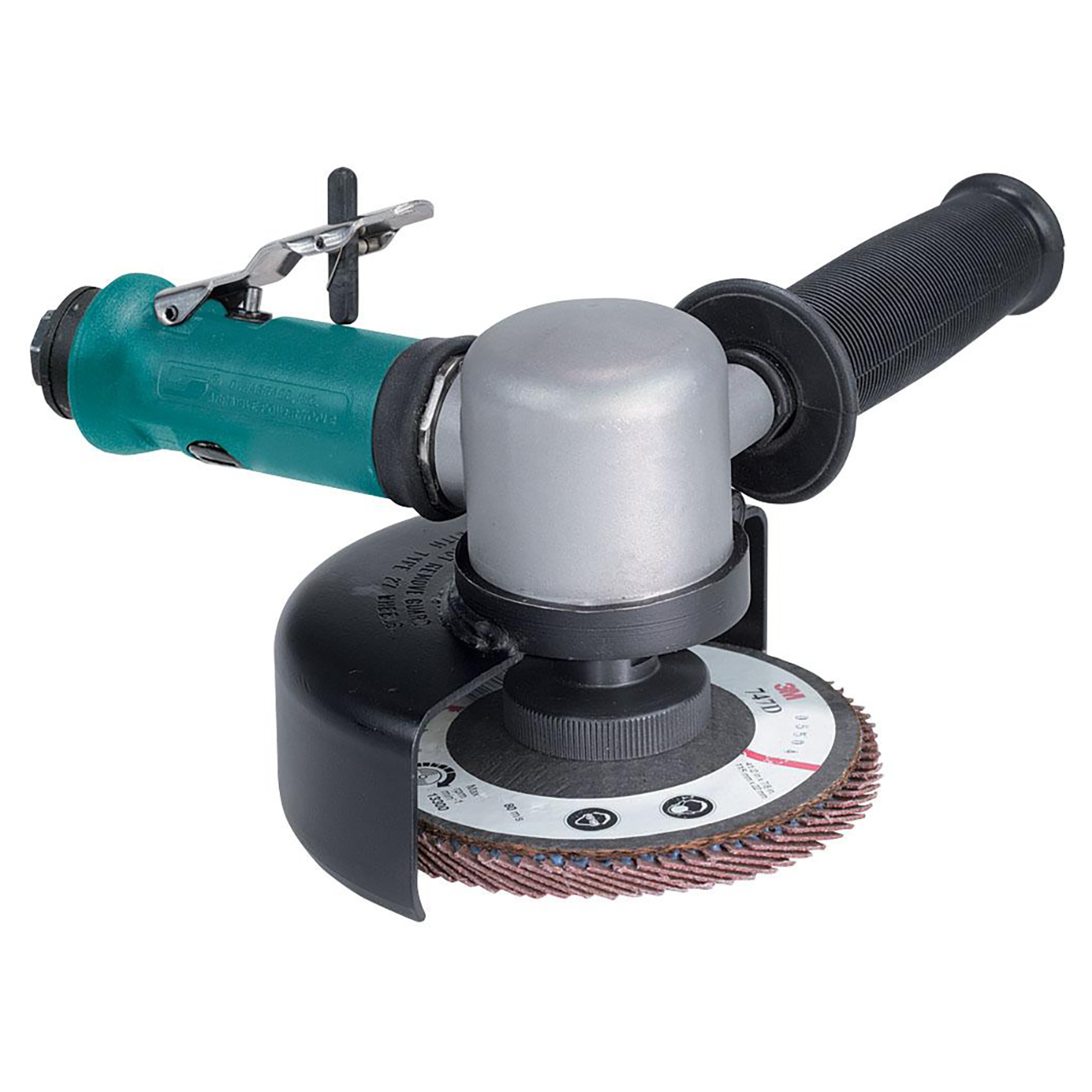 Dynabrade 52518 | M14 x 2 Male Thread x 0.55 hp Power x 15000 RPM Rear Exhaust Right Angle Disc Sander