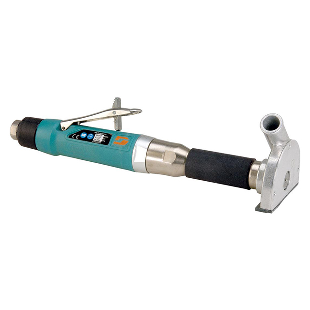 Dynabrade 52537 | 3/8"-24 Male Spindle Thread x 3/8" NPT Inlet x 18,000 RPM Rear Exhaust Straight Line Cut-off Wheel Tool