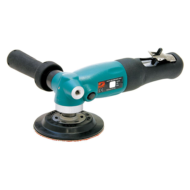 Dynabrade 52634 | 5/8"-11 Male Thread x 1.3 hp Power x 12,000 RPM Rotational Exhaust Right Angle Disc Sander