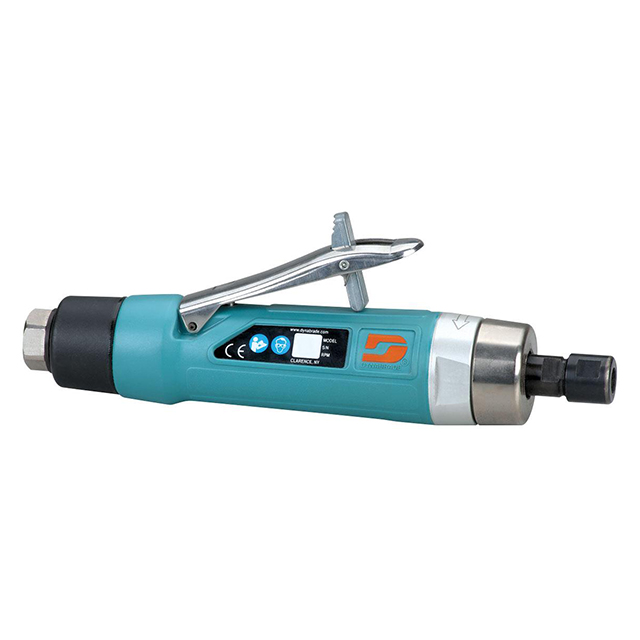 Dynabrade 52667 | 1/4" Collet Size x 3/8" NPT Inlet Thread x 1.0 hp Power 15000 RPM Rear Exhaust Straight LIne Extended Die Grinder