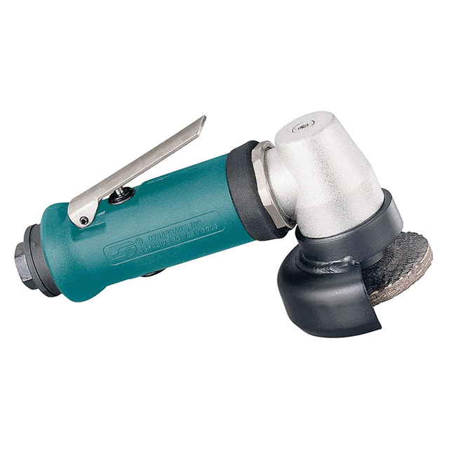 Dynabrade 52711 | 3/8"-24 Male Spindle Thread x 0.4 hp Power x 15000 RPM Right Angle Wheel Grinder