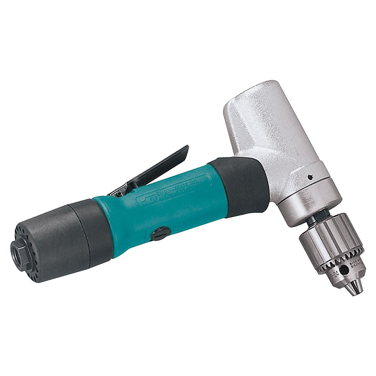Dynabrade 53072 | 1/4" Chuck x 1/4" NPT Inlet Thread x 0.4 hp Power x 950 RPM Rear Exhaust 7 Degree Offset Reversible Drill