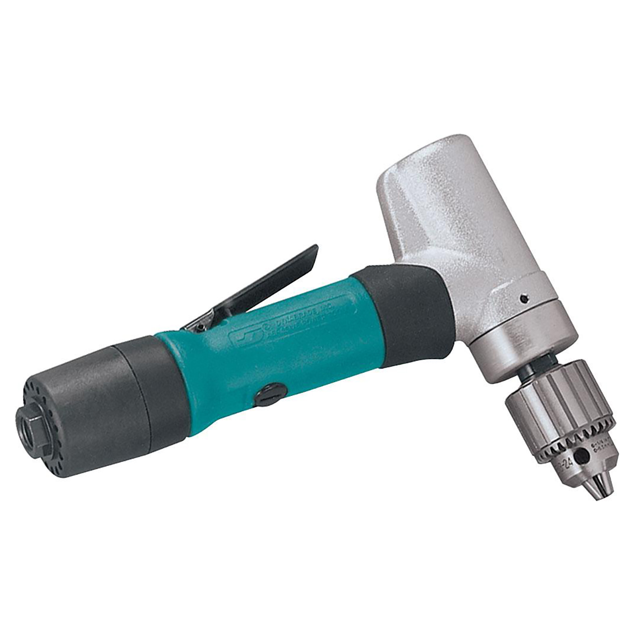 Dynabrade 53073 | 1/4" Chuck x 1/4" NPT Inlet Thread x 0.4 hp Power x 3200 RPM Rear Exhaust 7 Degree Offset Reversible Drill