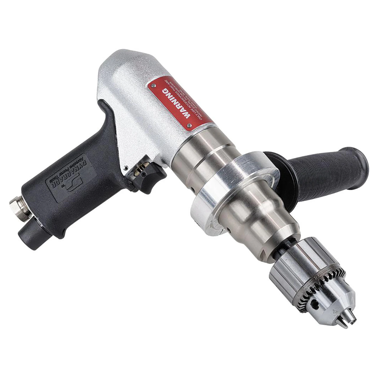 Dynabrade 53090 | 1/2" Chuck x 1/2"-20 Male Spindle Thread x 0.7 hp Power x 950 RPM Rear Exhaust Pistol Grip Reversible Drill