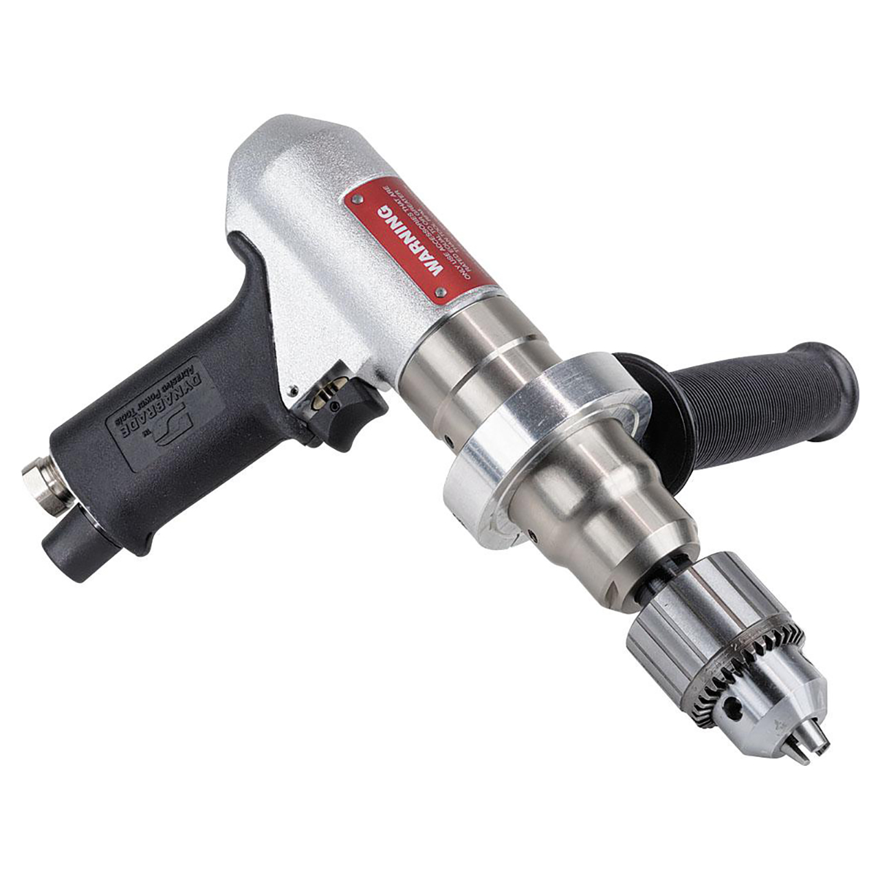 Dynabrade 53092 | 1/2" Chuck x 1/2"-20 Male Spindle Thread x 0.7 hp Power x 500 RPM Rear Exhaust Pistol Grip Reversible Drill