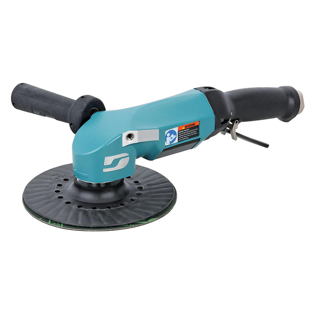 Dynabrade 53270 | 5/8"-11 Male Spindle Thread x 2.8 hp Power x 8,500 RPM Adjustable Exhaust Right Angle Disc Sander