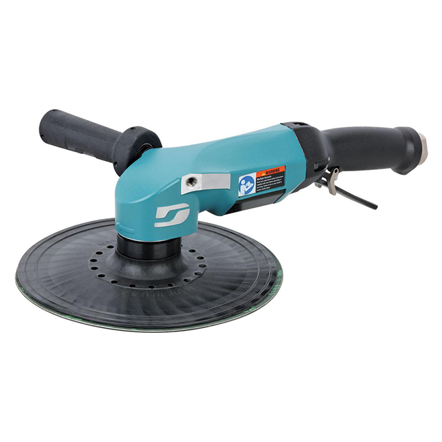 Dynabrade 53273 | 5/8"-11 Male Spindle Thread x 2.8 hp Power x 6,500 RPM Adjustable Exhaust Right Angle Disc Sander