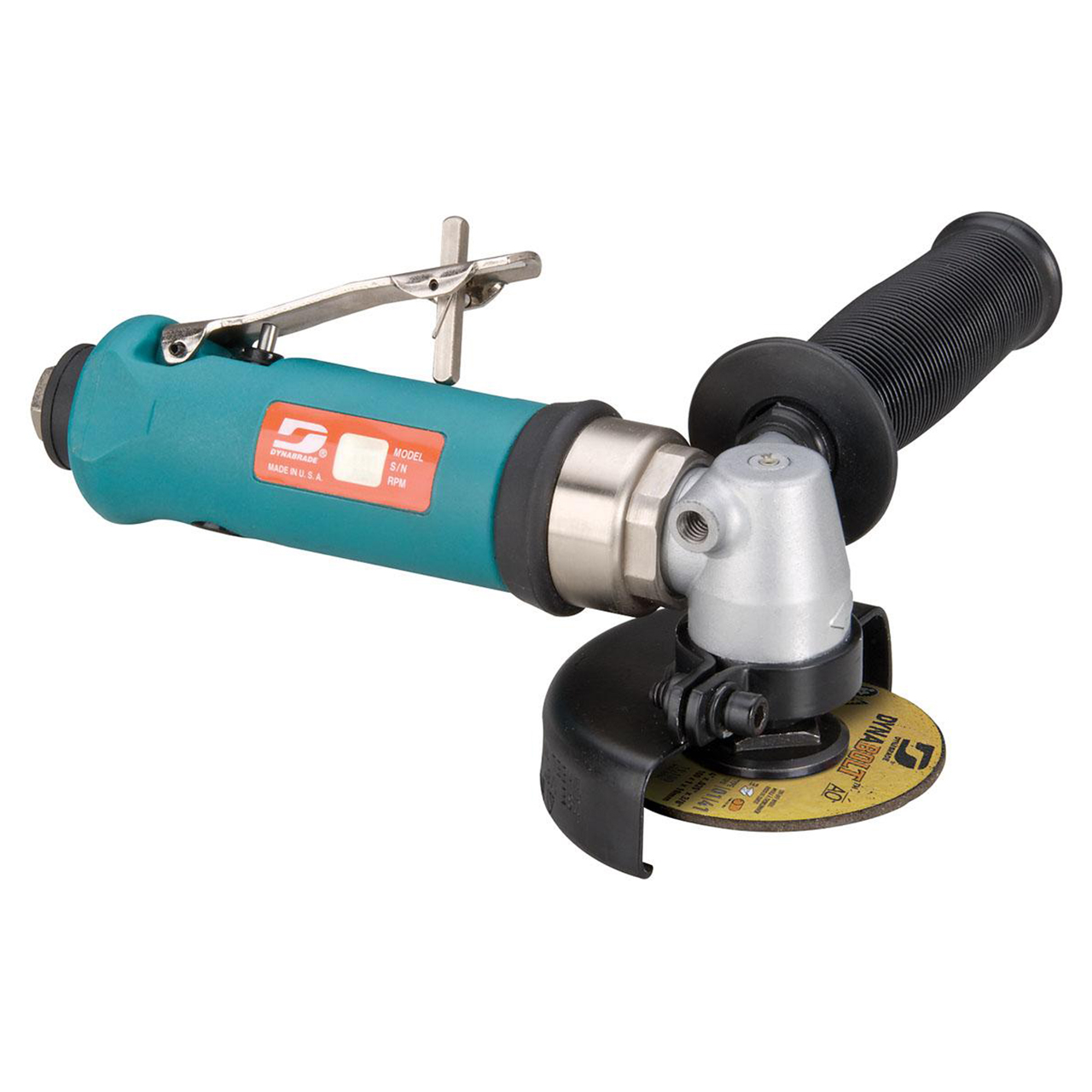 Dynabrade 54730 | 3/8"-24 Male Spindle Thread x 18,000 RPM Rear Exhaust Right Angle Cut-off Wheel Tool