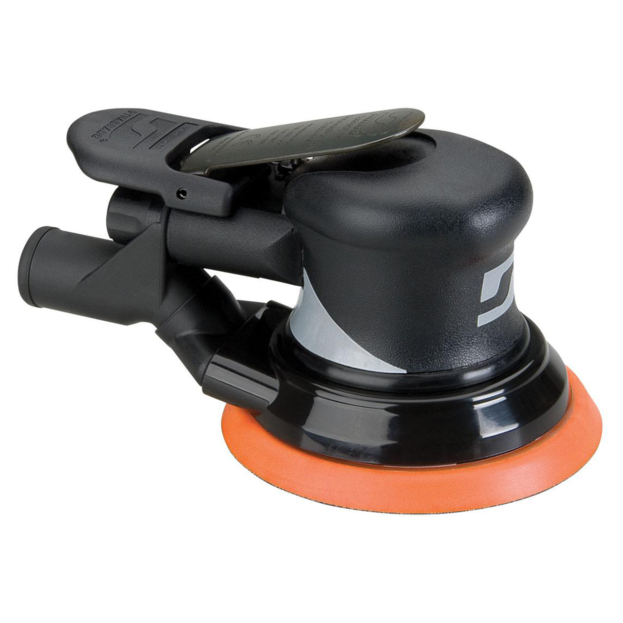 Dynabrade 56854 | 5/16"-24 Female Spindle Thread x 0.28 hp Power x 12000 RPM Rear Exhaust Palm Orbital Sander