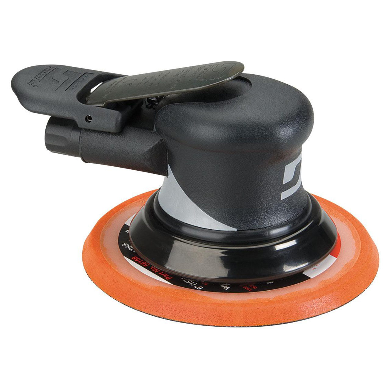 Dynabrade 56859 | 5/16"-24 Female Spindle Thread x 0.28 hp Power x 12000 RPM Rear Exhaust Palm Orbital Sander
