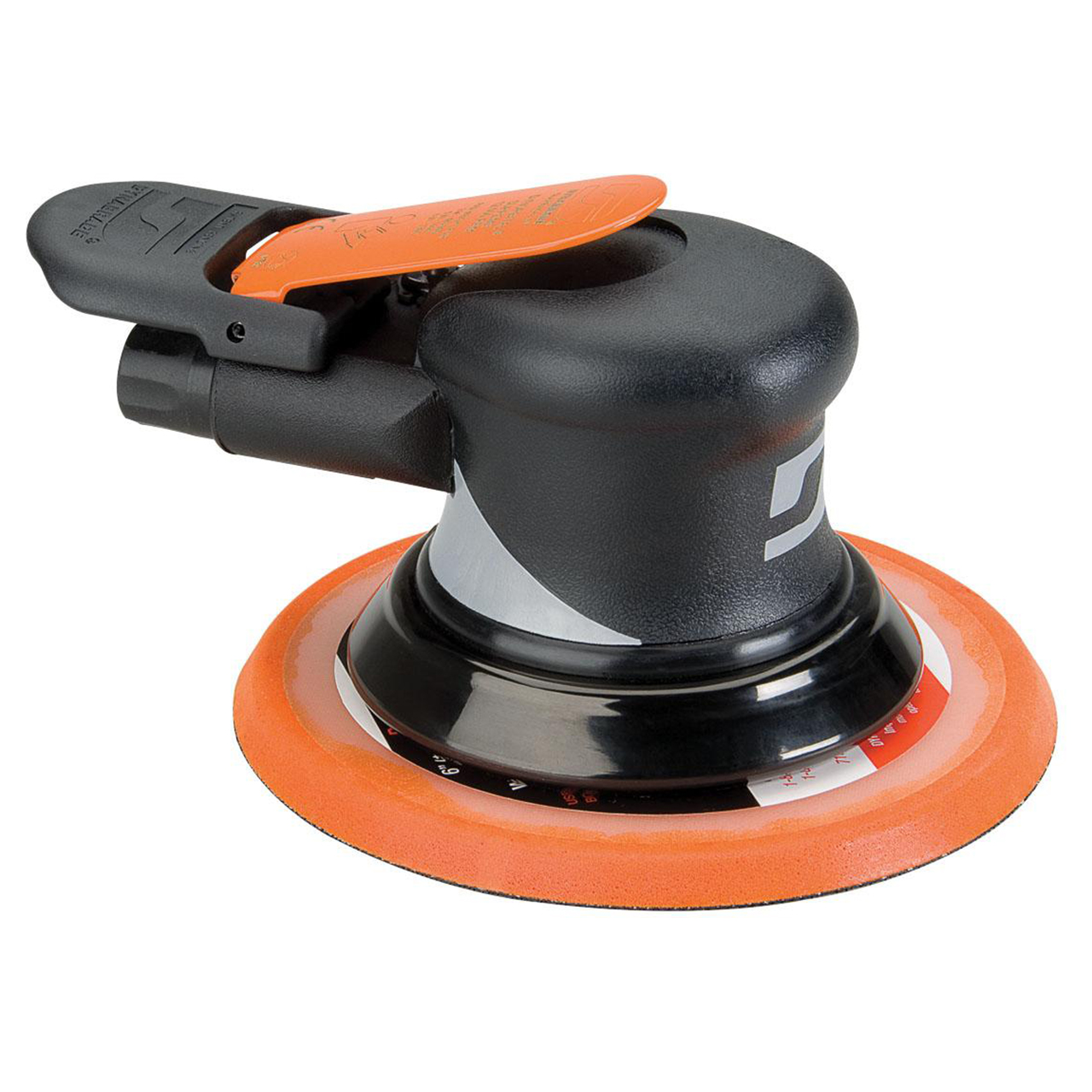 Dynabrade 56890 | 5/16"-24 Female Spindle Thread x 0.28 hp Power x RPM Rear Exhaust Palm Orbital Sander