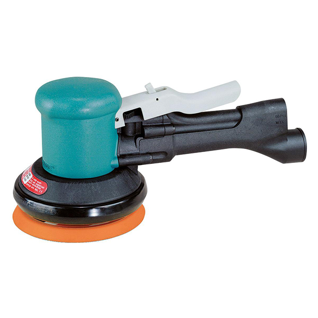 Dynabrade 58401 | 5/16"-24 Female Spindle Thread x 0.45 hp Power x 12000 RPM Rear Exhaust Two Hand Orbital Sander