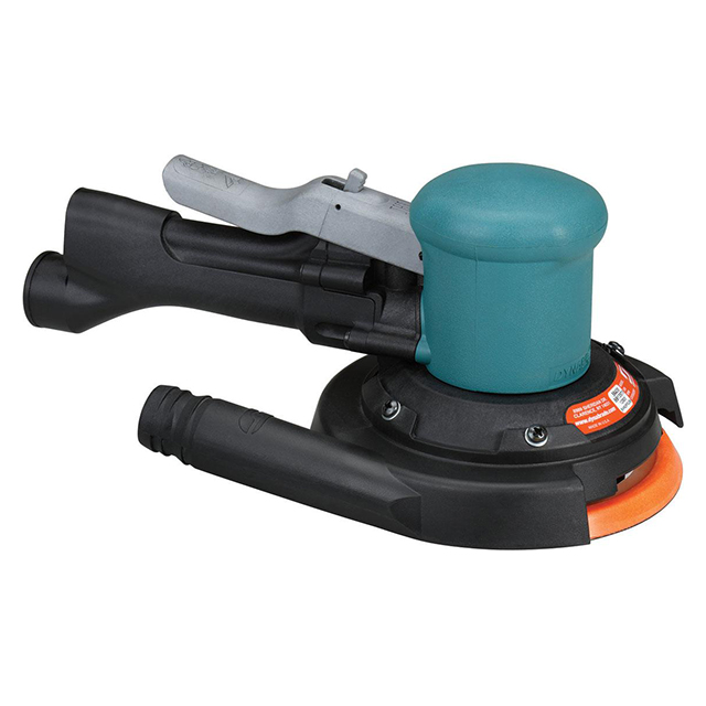 Dynabrade 58409 | 5/16"-24 Female Spindle Thread x 0.45 hp Power x 12000 RPM Rear Exhaust Two-Hand Orbital Sander
