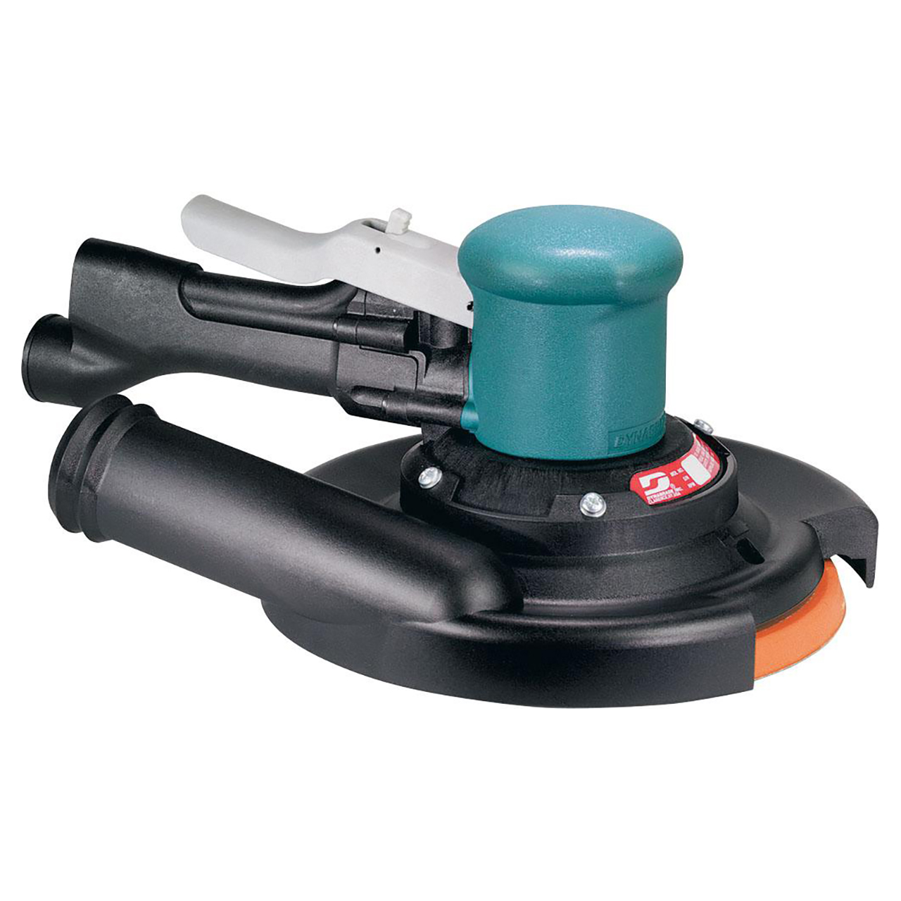 Dynabrade 58414 | 0.45 hp Power x 10000 RPM Rear Exhaust Two-Hand Mini-Dynorbital Random Orbital Sander