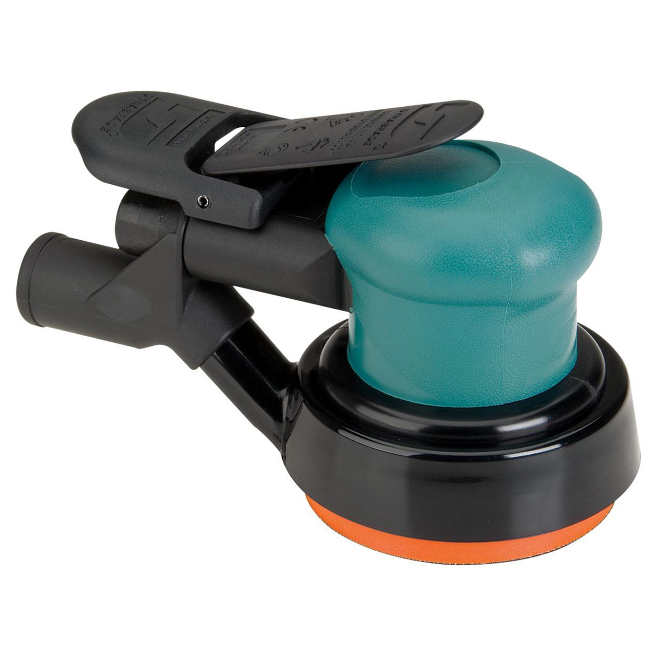 Dynabrade 59034 | 5/16"-24 Female Spindle Thread x 0.25 hp Power x 12000 RPM Rear Exhaust Palm Orbital Sander
