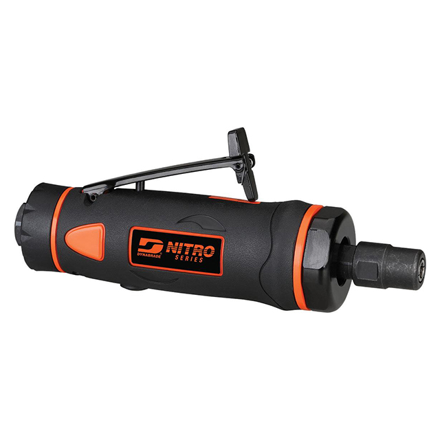 Dynabrade DGS52 | 6.00mm Collet Size x 0.5 hp Power x 1/4" NPT Inlet Thread x 20,000 RPM Straight-Line Angle Die Grinder