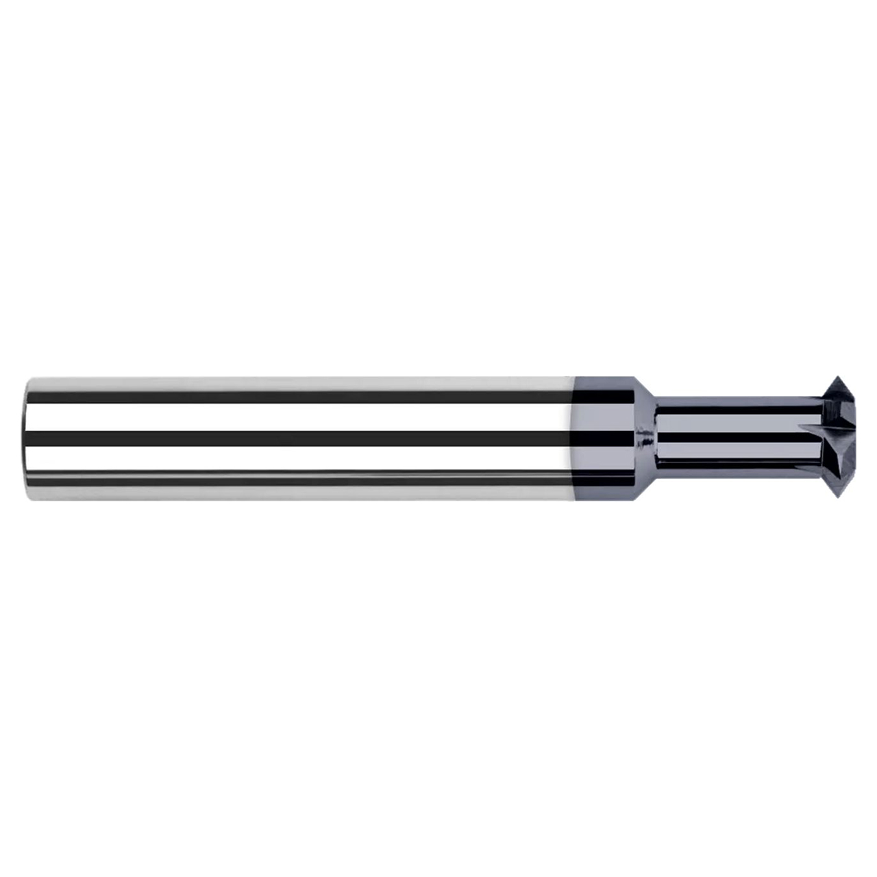 Harvey Tool 82213M-C3 | 0.1180" (3mm) Cutter Diameter x 0.0590" Width x 1.5000" (1-1/2) OAL 2 Flute C3 Coated Double Angle Shank Cutter