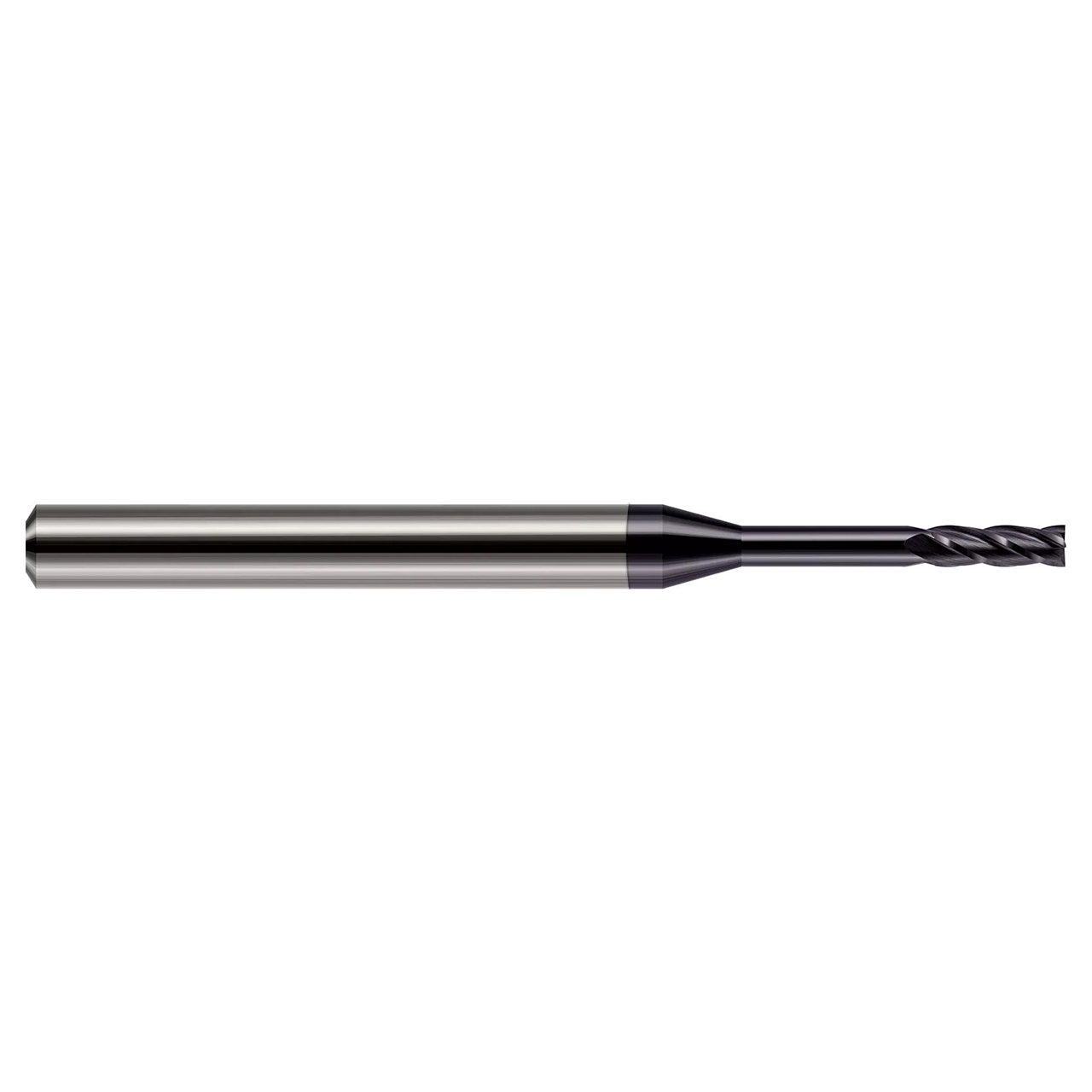 Harvey Tool 846140-C3 | 0.0400" Cutter Diameter x 0.1200" LOC x 0.4000" Reach 4 Flute C3 Coated Square End Mill