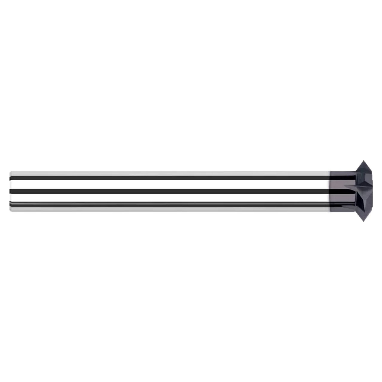 Harvey Tool 877572-C3 | 0.3125" (5/16) Cutter Diameter x 0.1550" Width x 3.1550" OAL 8 Flute C3 Coated Double Angle Shank Cutter