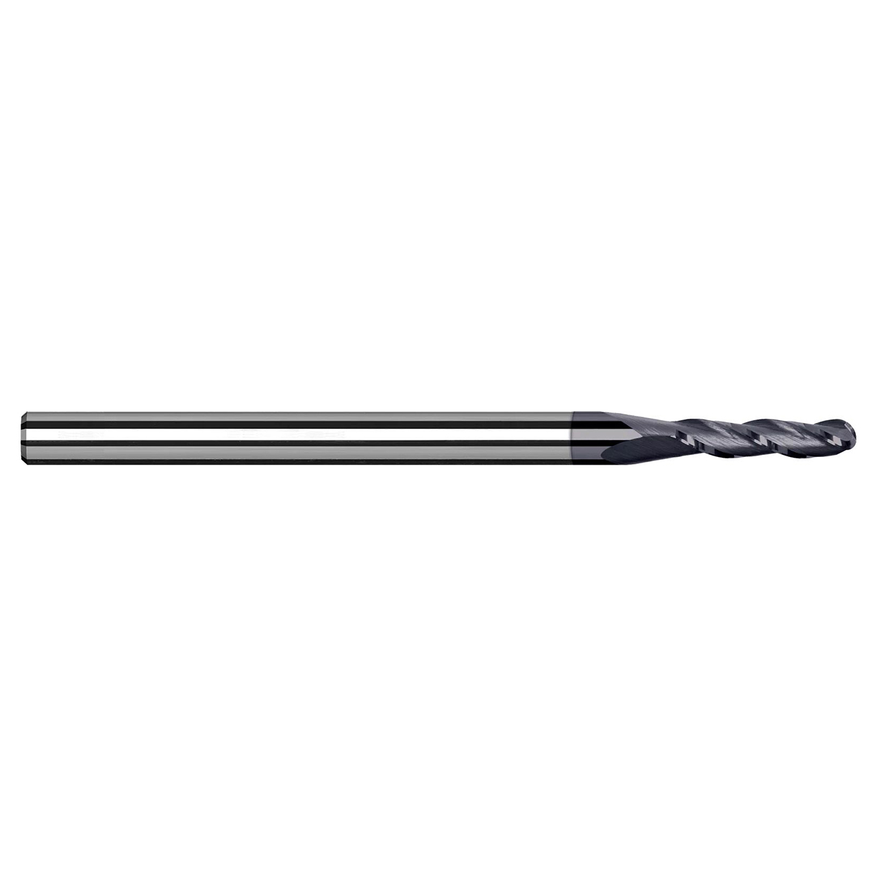 Harvey Tool 968011-C6 | 0.500mm Cutter Diameter x 0.750mm LOC x 50.000mm OAL 3 Flute C6 Coated Ball End Mill