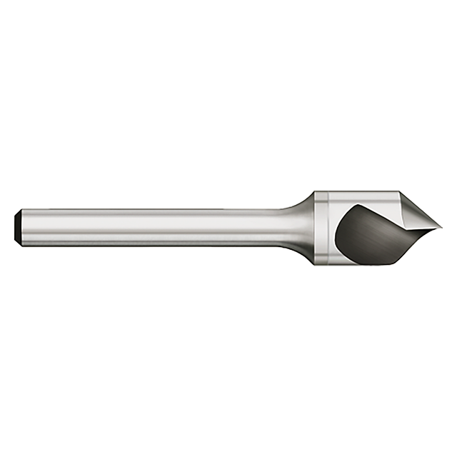 Titan USA CS31264 | 1.0000" (1) Diameter x 0.5000" (1/2) Shank x 3.0000" (3) OAL 90 Degree Included Angle Single Flute Uncoated Carbide Countersink