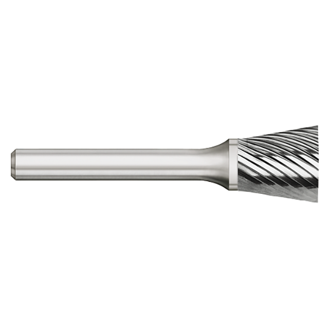 Titan USA TB19534 | SN-51 Size x 0.2500" (1/4) Diameter x 0.1250" (1/8) Shank x 0.2500" (1/4) LOC x 1.7500" (1-3/4) OAL Single Cut Uncoated Carbide Burr