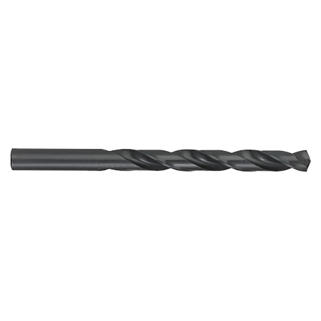 Titan USA CD44218 | 0.1695" Diameter x 0.1695" Shank x 2.1250" (2-1/8) Flute Length x 3.2500" (3-1/4) OAL 2 Flute Black Oxide Coated High Speed Steel Jobber Length Drill Bit