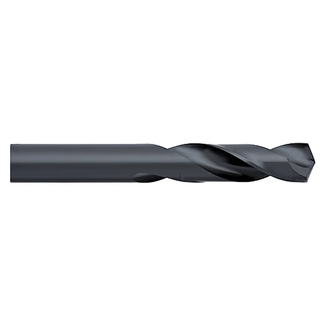 Titan USA CD30204 | 0.2090" Diameter x 0.2090" Shank x 1.2500" (1-1/4) Flute Length x 2.3750" (2-3/8) OAL 2 Flute Black Oxide Coated High Speed Steel Screw Machine Length Drill Bit