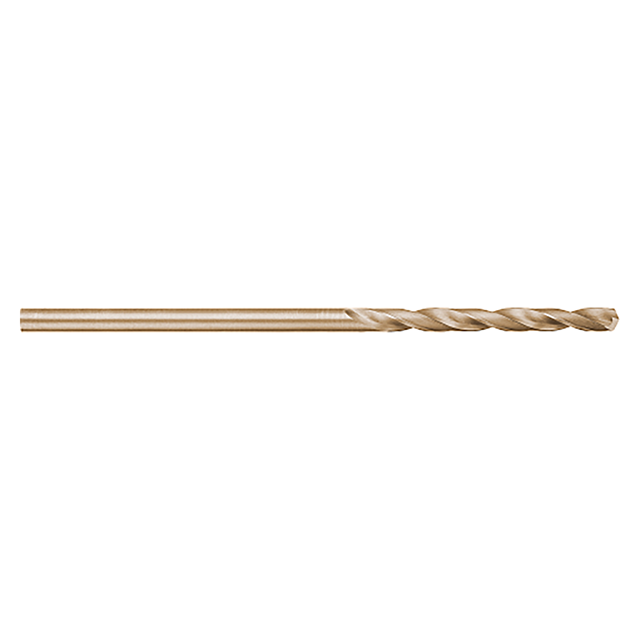 Titan USA CD67709 | 0.1406" (9/64) Diameter x 0.1406" (9/64) Shank x 1.7500" (1-3/4) Flute Length x 6.0000" (6) OAL 2 Flute Gold Oxide Coated Cobalt Aircraft Extension Drill
