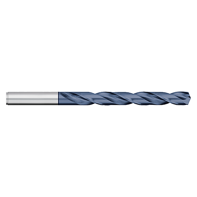 Titan USA CD60814 | 0.1820" Diameter x 0.1820" Shank x 2.1875" (2-3/16) Flute Length x 3.3750" (3-3/8) OAL 2 Flute AlTiN Coated Cobalt Jobber Length Drill Bit