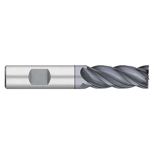 Titan USA TC21875 | 1.0000" (1) Diameter x 1.0000" (1) Shank x 2.0000" (2) LOC x 4.0000" (4) OAL 4 Flute AlCrO-MAX Coated Carbide Square End Mill