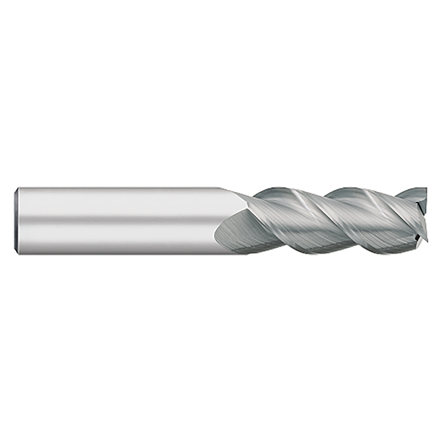 Titan USA TC40515 | 0.2500" (1/4) Diameter x 0.2500" (1/4) Shank x 0.5000" (1/2) LOC x 2.5000" (2-1/2) OAL 3 Flute Uncoated Carbide Square End Mill