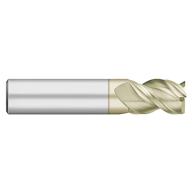 Titan USA TC63010 | 0.5000" (1/2) Diameter x 0.5000" (1/2) Shank x 0.6250" (5/8) LOC x 2.5000" (2-1/2) OAL 3 Flute ZrN Coated Carbide Square End Mill