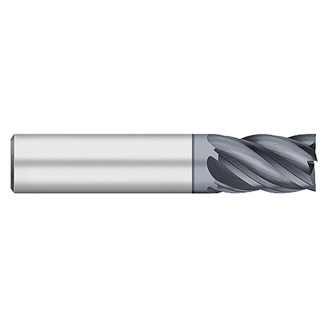 Titan USA TC25801 | 0.7500" (3/4) Diameter x 0.7500" (3/4) Shank x 1.0000" (1) LOC x 3.0000" (3) OAL 5 Flute AlCrO-MAX Coated Carbide Square End Mill
