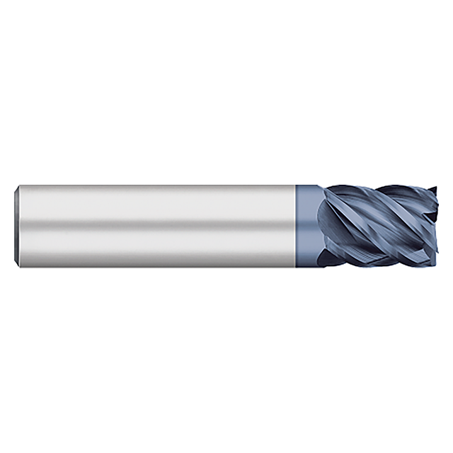 Titan USA TC61508 | 0.1250" (1/8) Diameter x 0.1250" (1/8) Shank x 0.2500" (1/4) LOC x 1.5000" (1-1/2) OAL 5 Flute AlTiN Coated Carbide Square End Mill